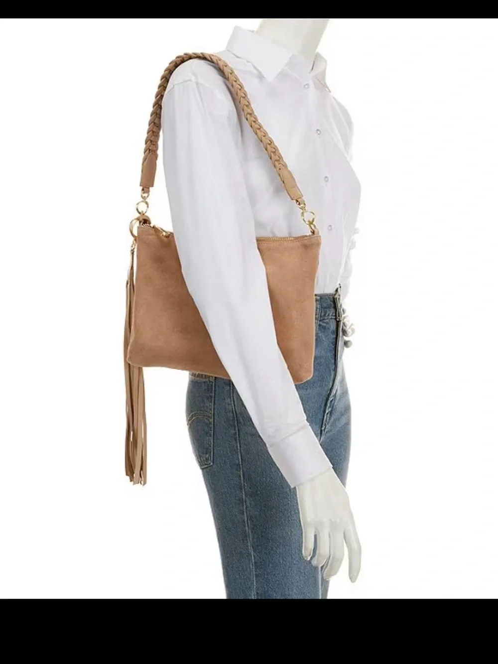 ANTONIO MELANI Suede Tassel Shoulder Bag Melanie bag
